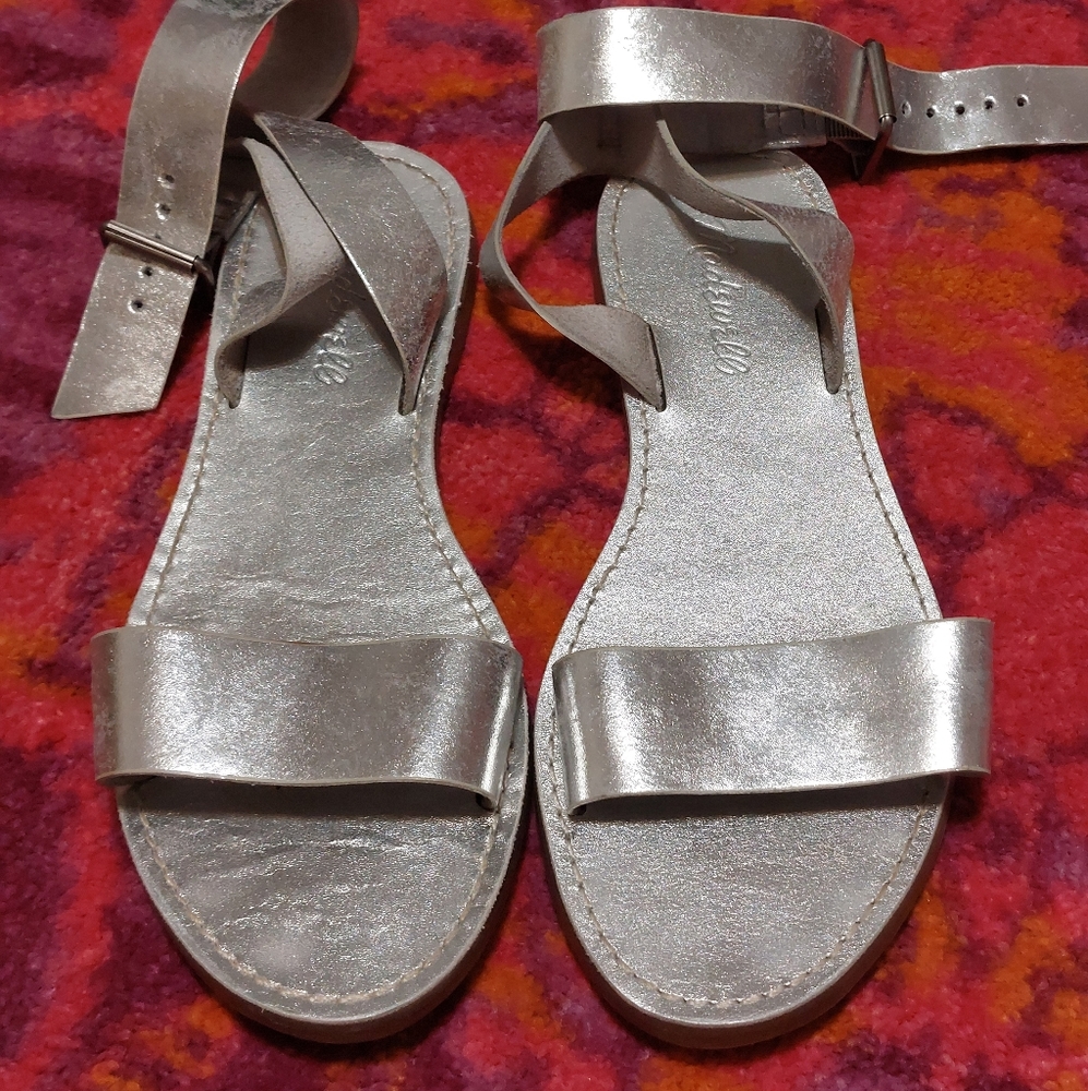 Madewell Metallic Silver Sandal